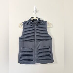 AVENTURA Dog Walker Fleece Vest Womens S Blue Sustainable Outdoor Gorpcore Hike